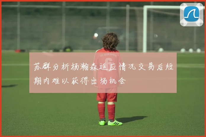 苏群分析杨瀚森适应情况交易后短期内难以获得出场机会